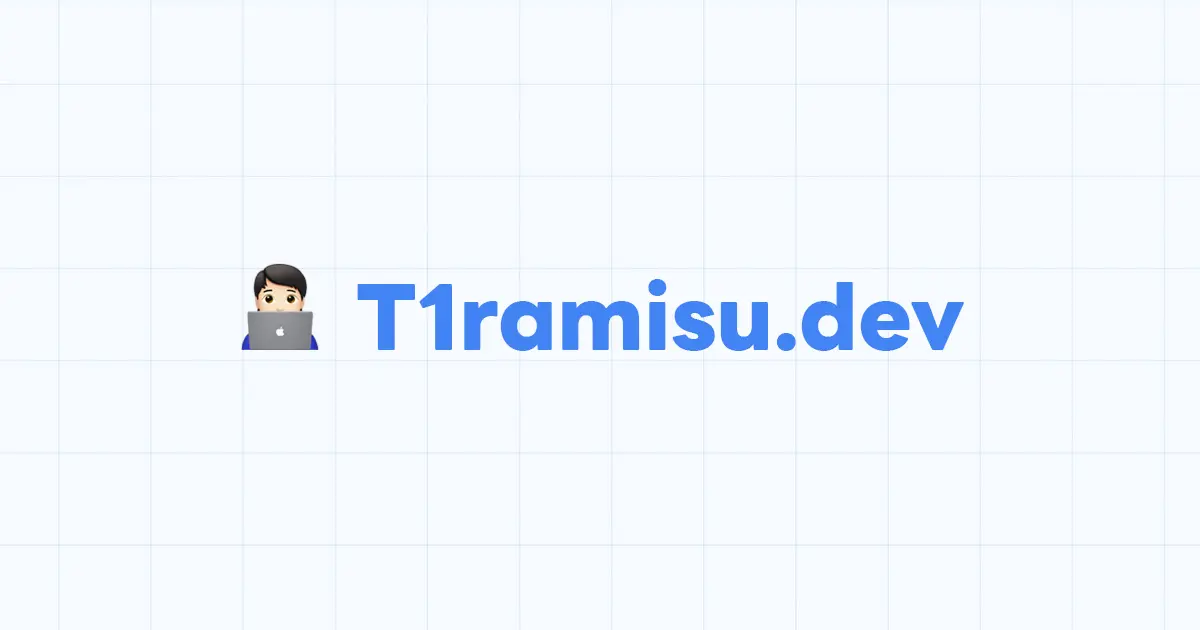 T1ramisu - Portfolio Website